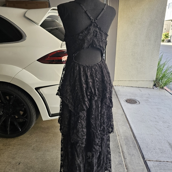 RARE FREE PEOPLE LACE TIERED DRESS - Picture 5 of 8